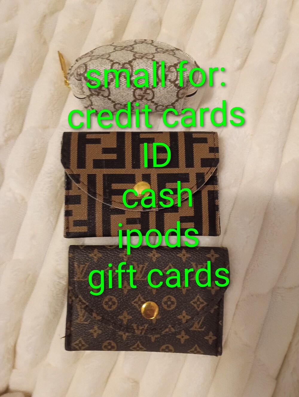 3 Pieces For One Price: Monogram Small Bag, Credit Card/Coin/Ipod Holder